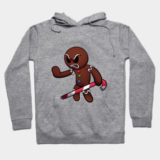 Evil Gingerbread Man Ready For Battle Hoodie